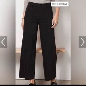EverEve size 27 black stretch Wide Leg Chino.